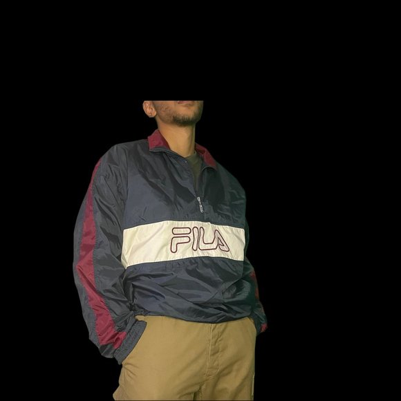 vintage Fila synthetic Pull Over with logo embroidery - Picture 2 of 3